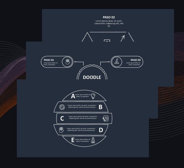 Plantilla PowerPoint Doodle Animada | Versión Oscura | Presentaciones Creativas