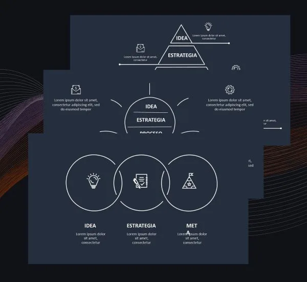 Plantilla Doodle Animada Oscura PowerPoint | Presentaciones Creativas e Impactantes