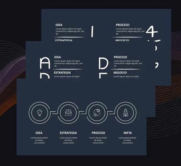 Plantilla Doodle Animada Oscura PowerPoint | Presentaciones Creativas e Impactantes