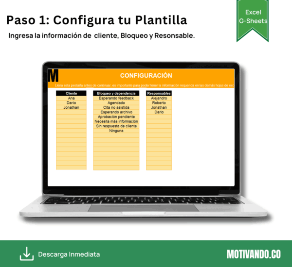 Gestión de Tareas | Plantilla para Excel y Google Sheets | To Do List Visual con Prioridades y Reportes