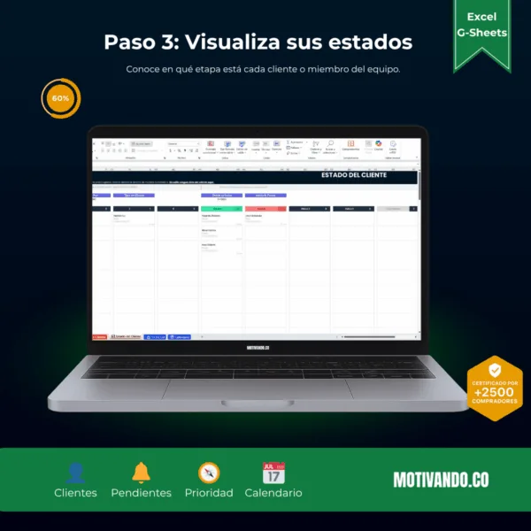 Seguimiento de Clientes | Plantilla para Excel y Google Sheets