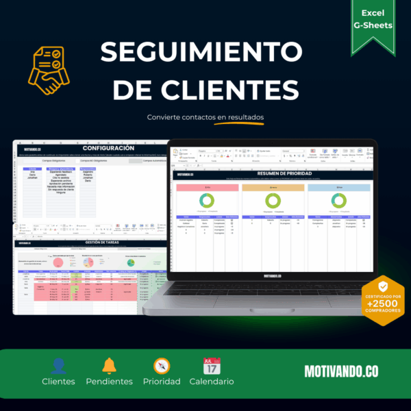 Plantilla Seguimiento de Clientes Excel
