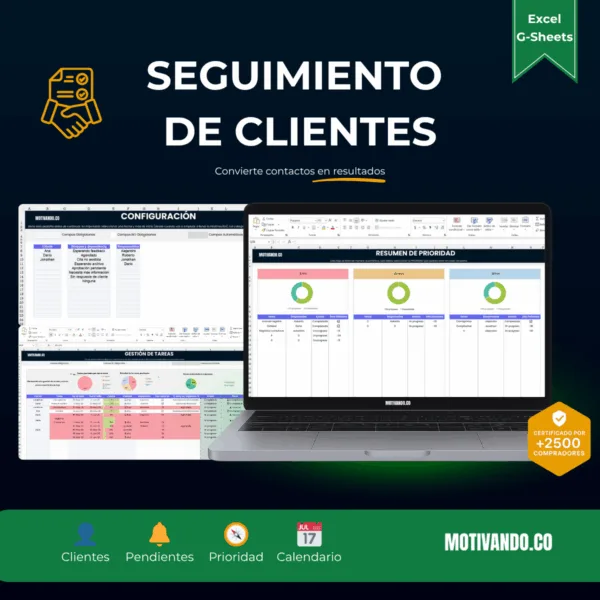 Plantilla Seguimiento de Clientes Excel